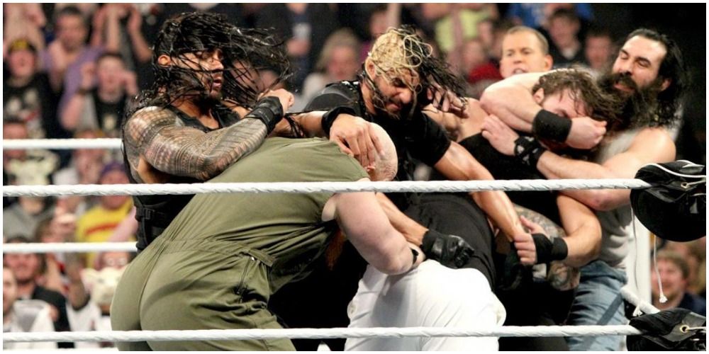The Shield Vs. The Wyatt Family Elimination Chamber 2014