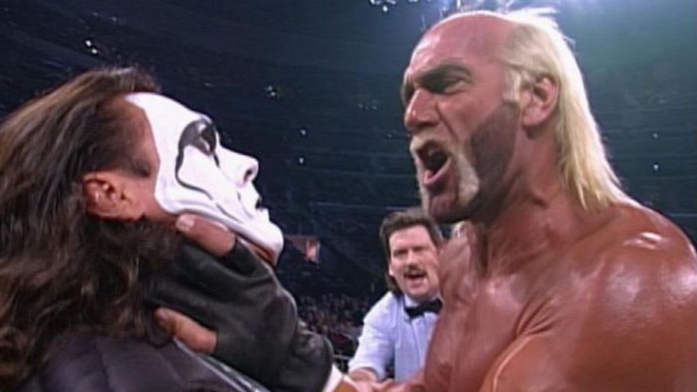 Sting vs. Hollywood Hulk Hogan at WCW Starrcade 1997
