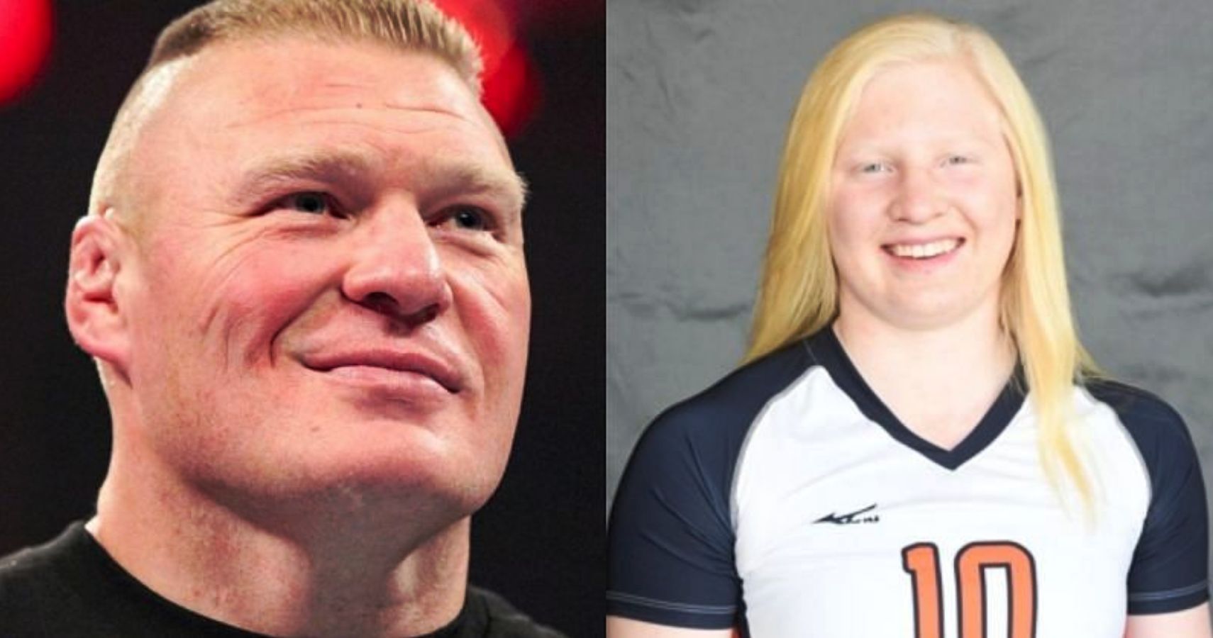 Brock Lesnar and his daughter Mya