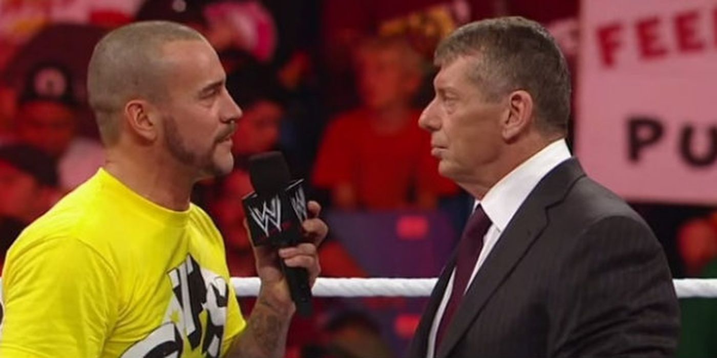 CM Punk Faces Off With Vince McMahon