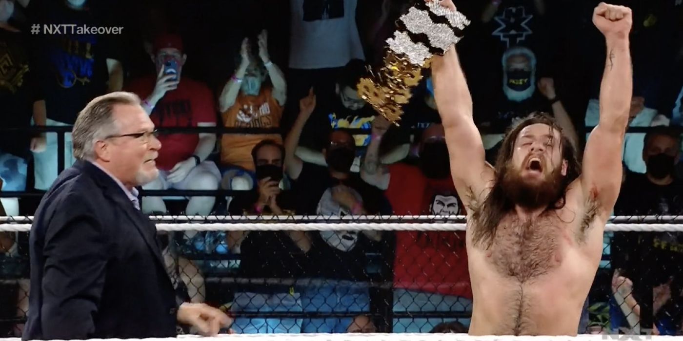 Cameron Grimes wins the Million Dollar Championship alongside Ted DiBiase at NXT TakeOver 36