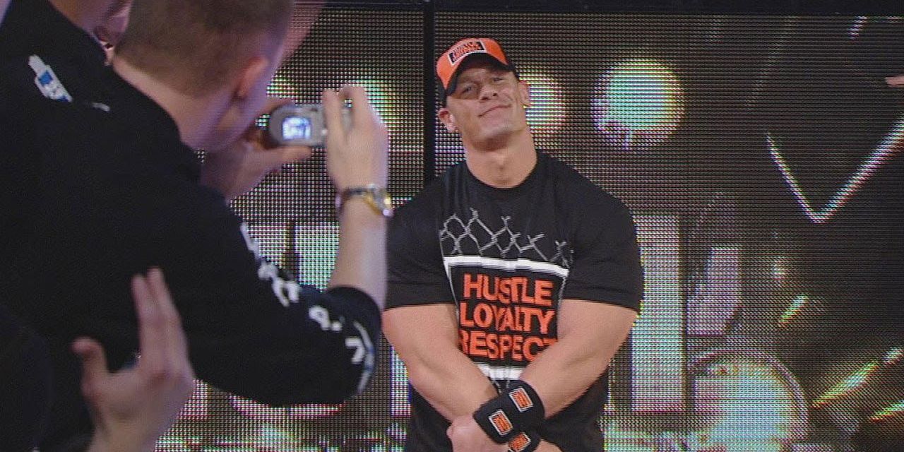 John Cena makes a surprise entry as no 30 in the 2008 Royal Rumble match