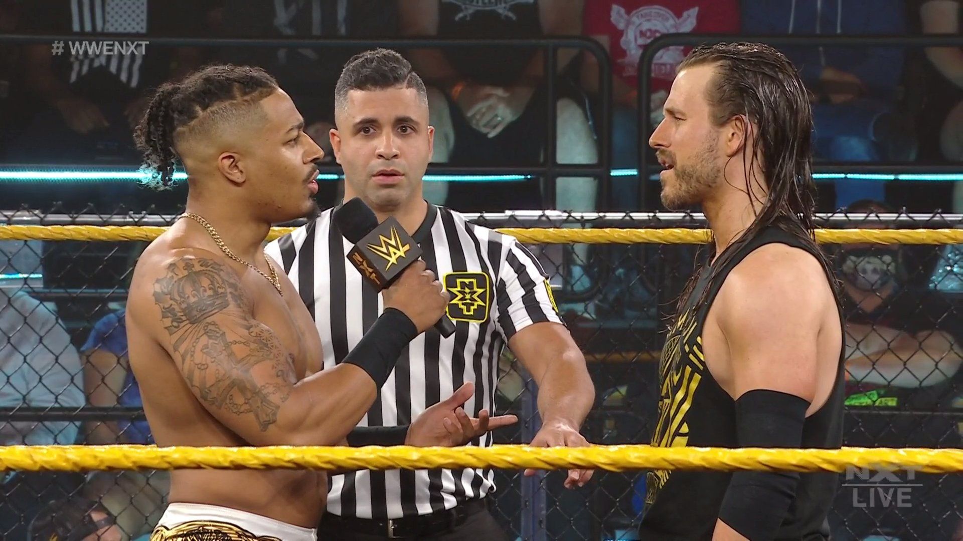 Carmelo Hayes confronts Adam Cole on NXT