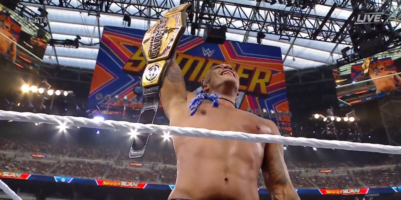 WWE Superstar Damian Priest wins the Unites States Championship at SummerSlam 2021
