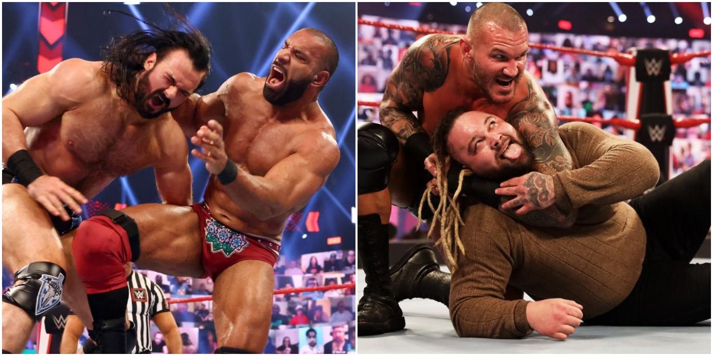 Drew McIntyre, Jinder Mahal, Bray Wyatt, and Randy Orton