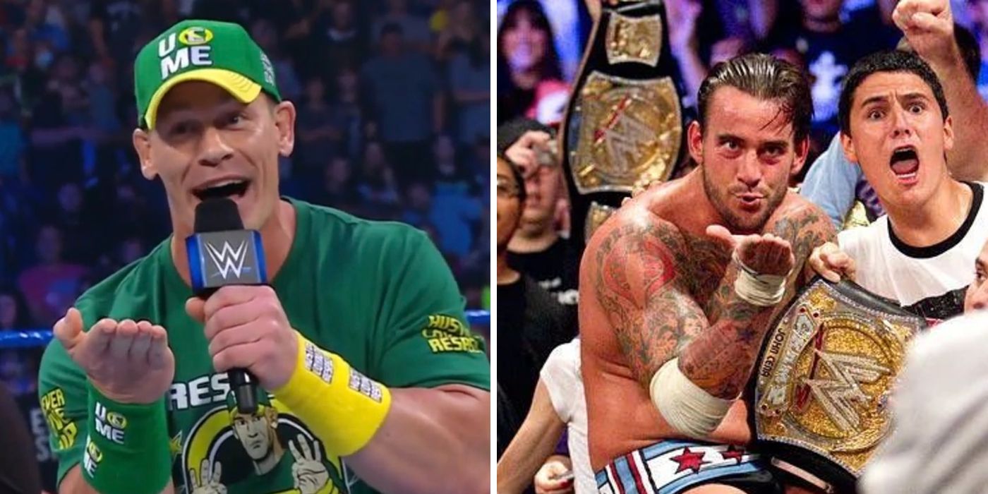John Cena and CM Punk in WWE