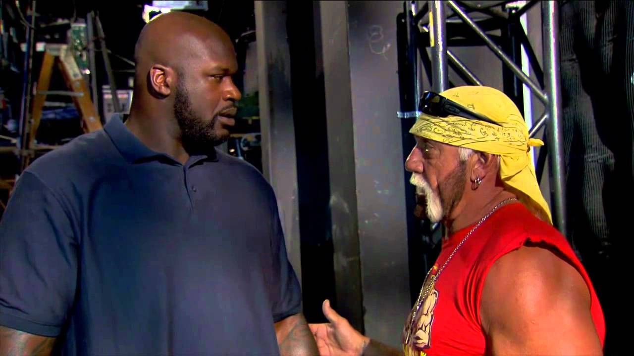 Shaquille O'Neal and Hulk Hogan in Impact Wrestling