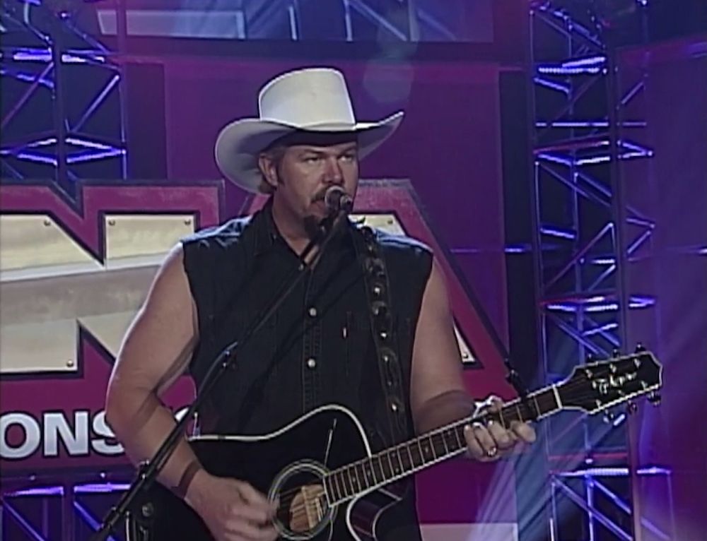 Toby Keith performs on Impact Wrestling
