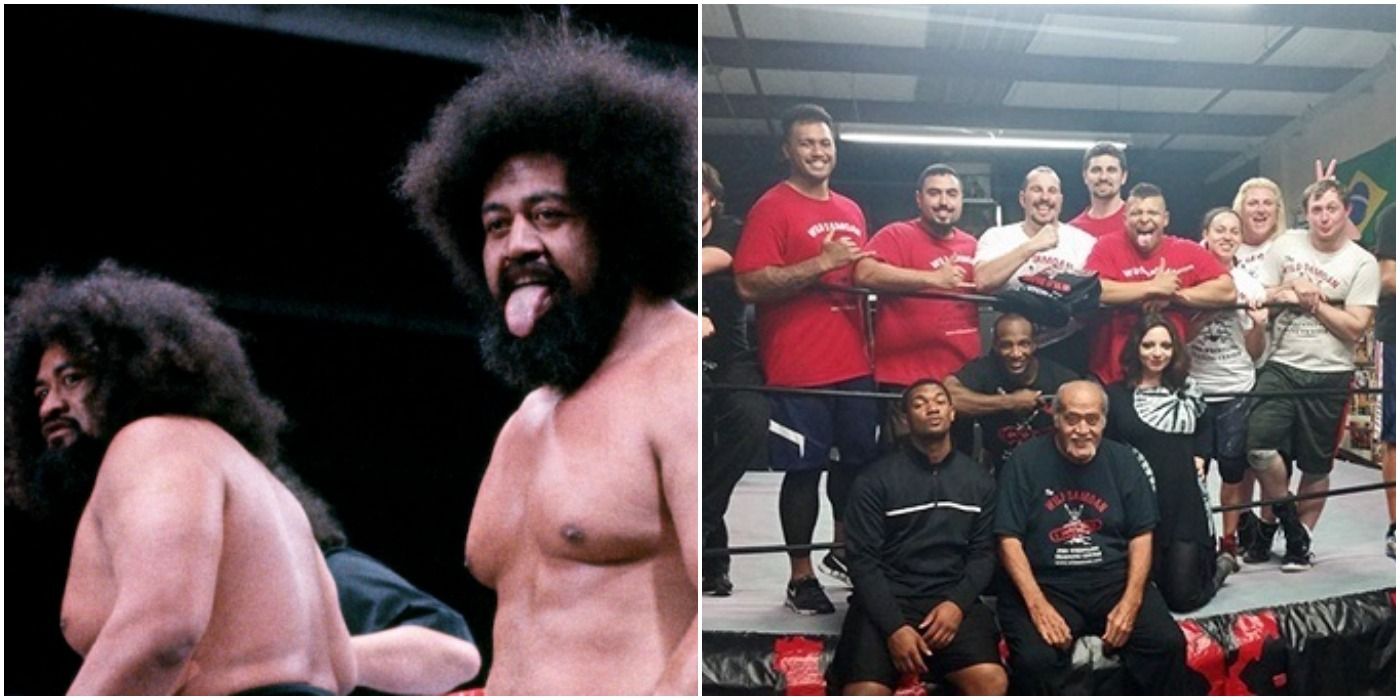 Pro Wrestling Stories - A young Dave Bautista training with Afa Anoa'i in  the Wild Samoan Training Center wrestling school. After being rejected by  the WCW Power Plant, Bautista was sent to