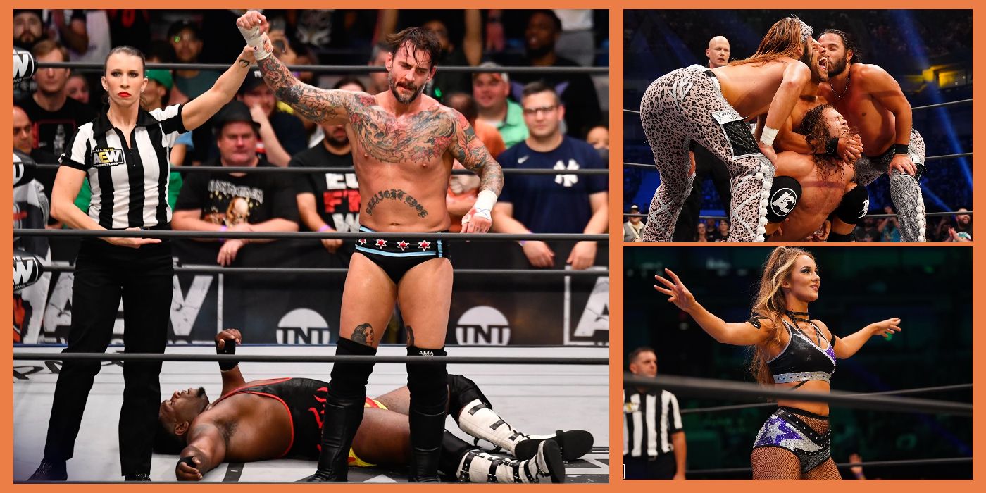 CM Punk, The SuperKliq, and Anna Jay on the September 24, 2021 edition of AEW Rampage Grand Slam