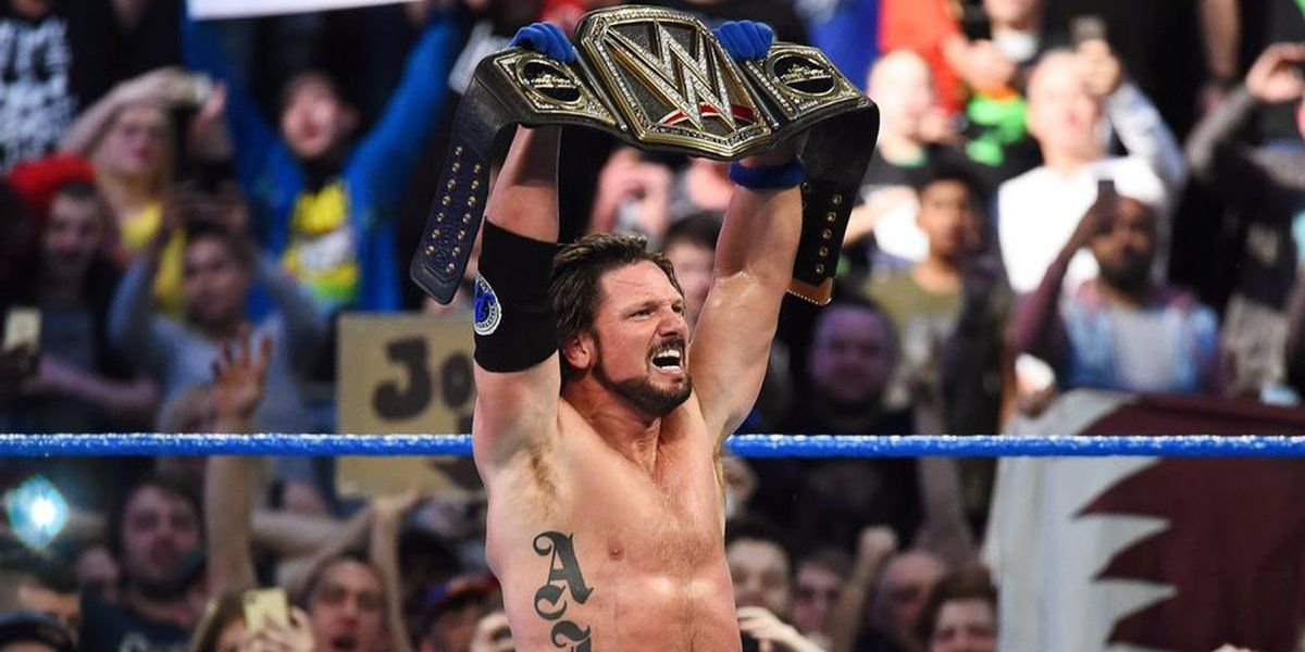 AJ Styles WWE Champion 2nd Reign Cropped