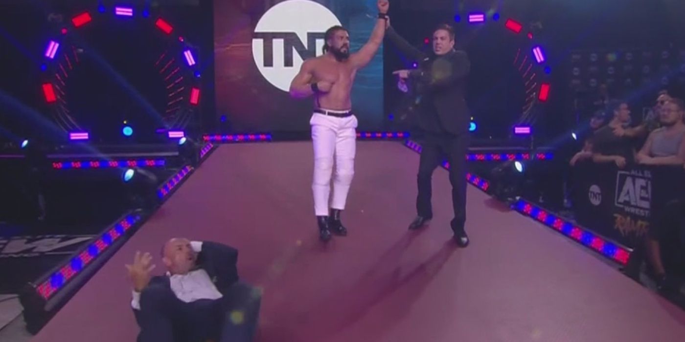 Andrade El Idolo turns on Chavo Guerrero on the September 10 edition of AEW Rampage