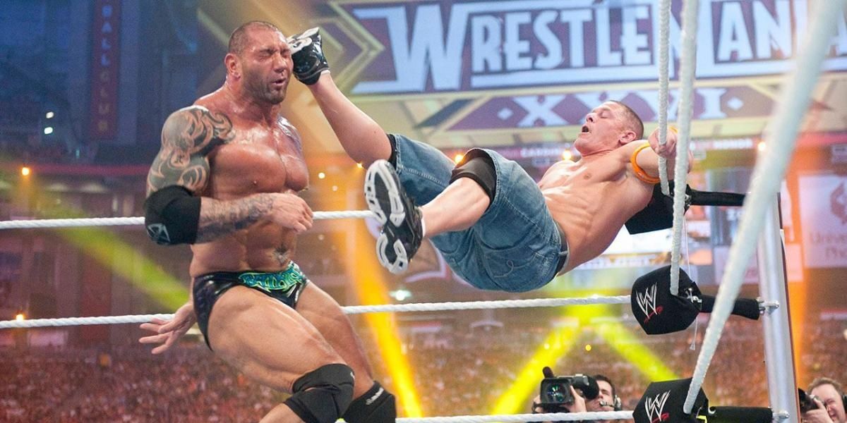 Batista v John Cena WrestleMania 26 Cropped
