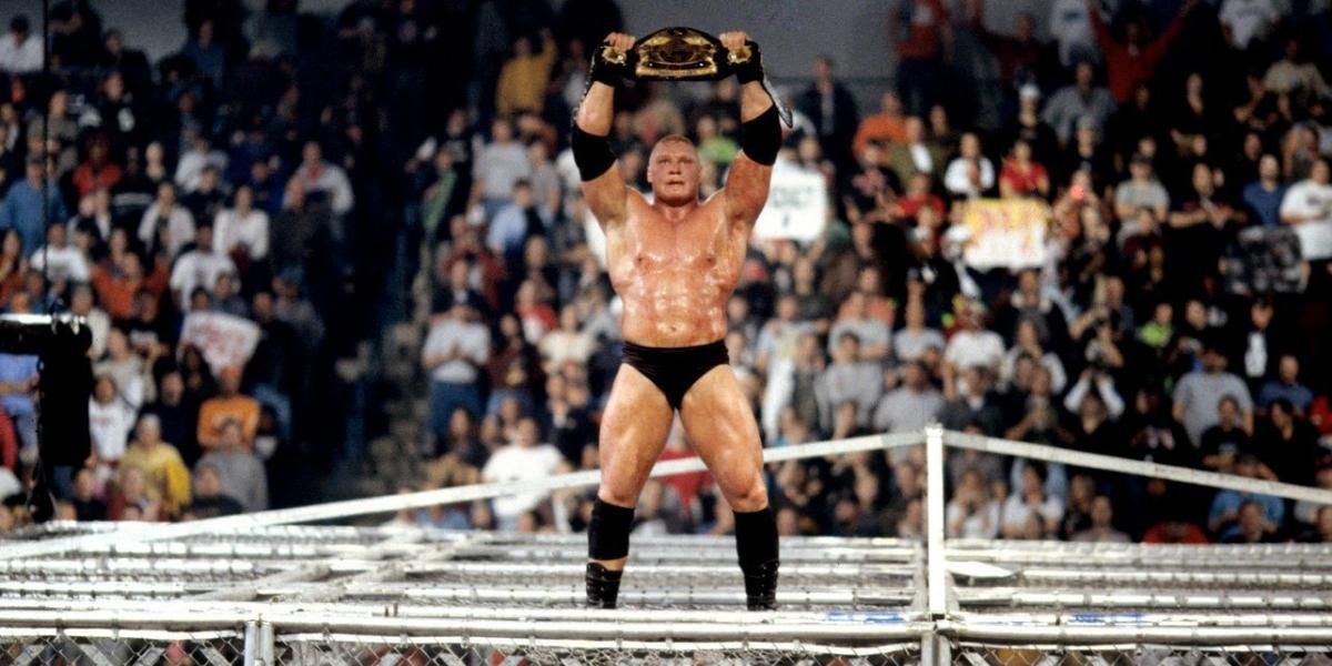 Brock Lesnar WWE Champion No Mercy 2002