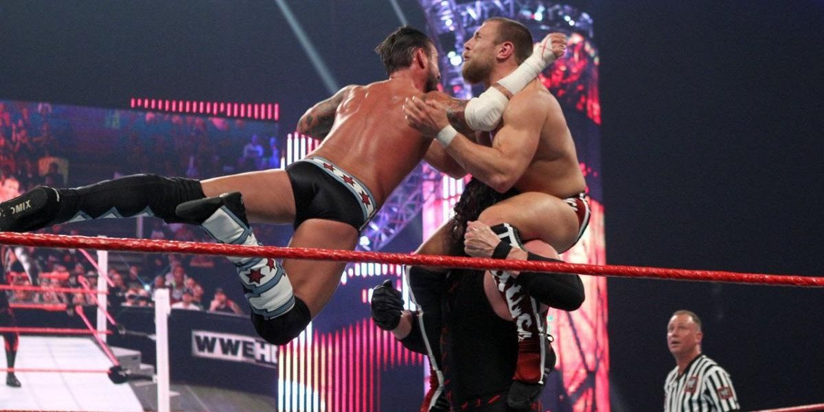 CM Punk vs Daniel Bryan vs Kane Cropped