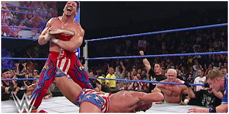 Eddie Guerrero vs Kurt Angle smackdown