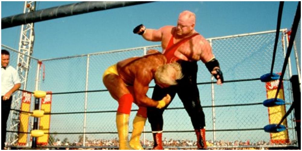 Hulk Hogan vs Vader Steel Cage match