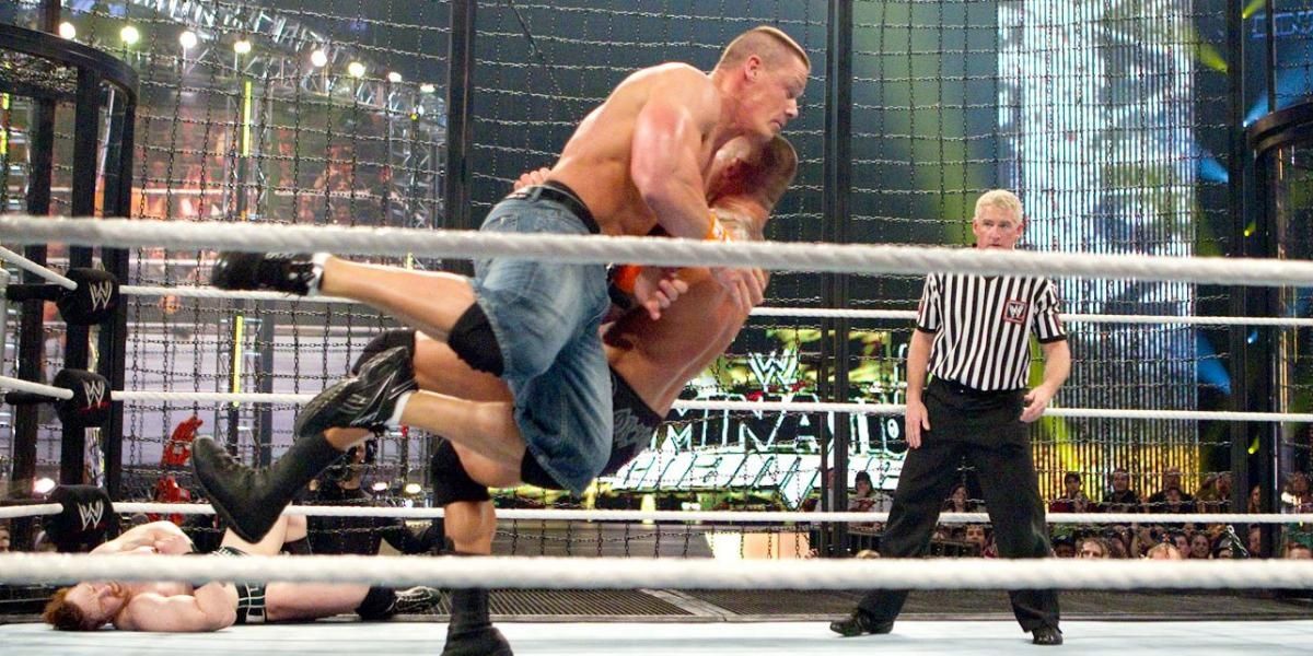 John Cena WWE Champion Elimination Chamber 2010 Cropped