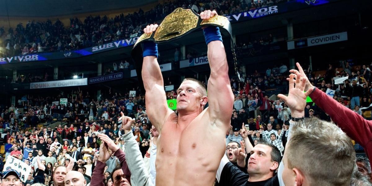 John Cena v Chris Jericho 4th world title reign Cropped