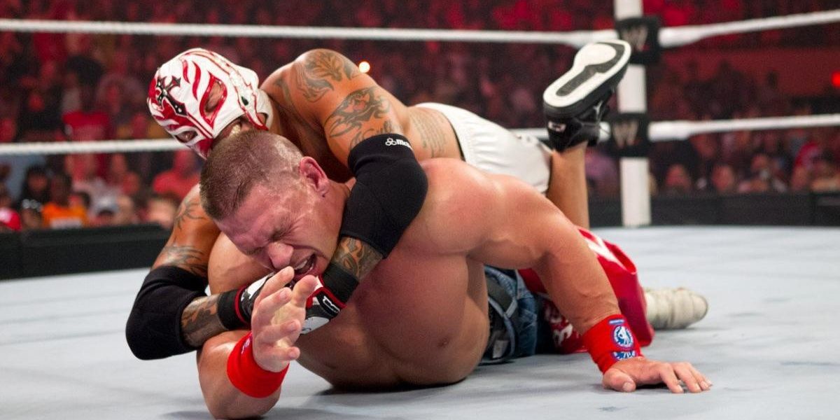 John Cena v Rey Mysterio Raw July 25 2011 Cropped