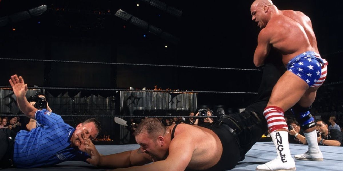 Kurt Angle Taps Out Big Show