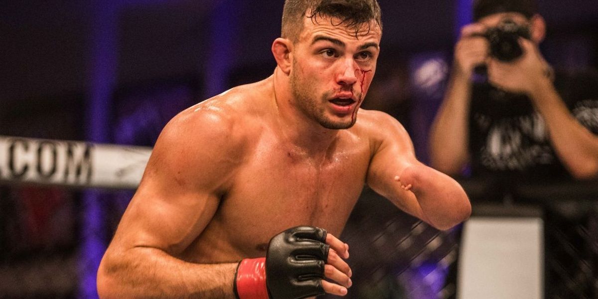 Nick Newell in the octagon Cropped