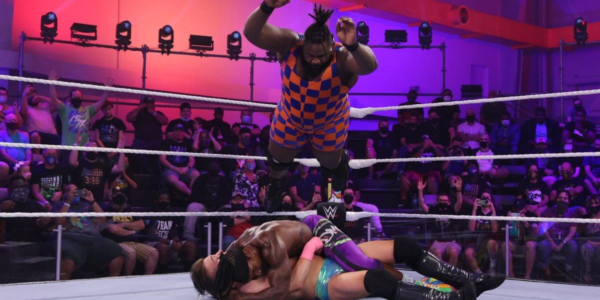 Odyssey Jones wrestling in NXT 2.0 Cropped