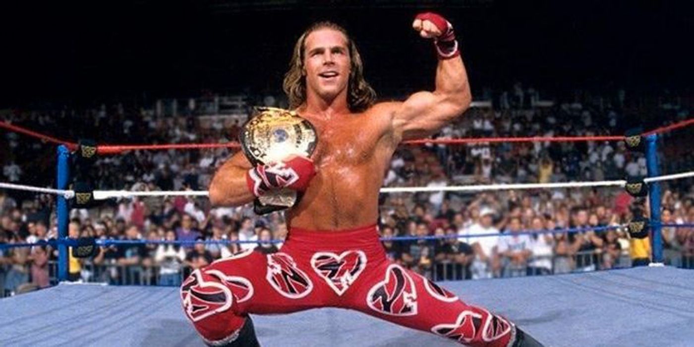 Shawn Michaels as WWE Champion.