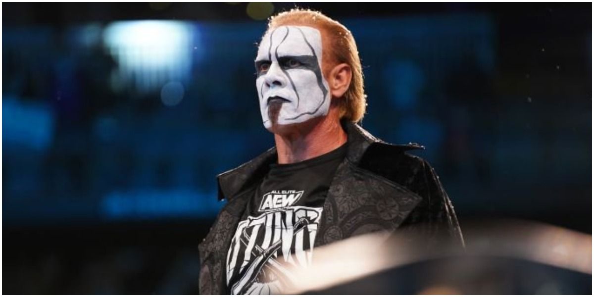 Sting in ring AEW