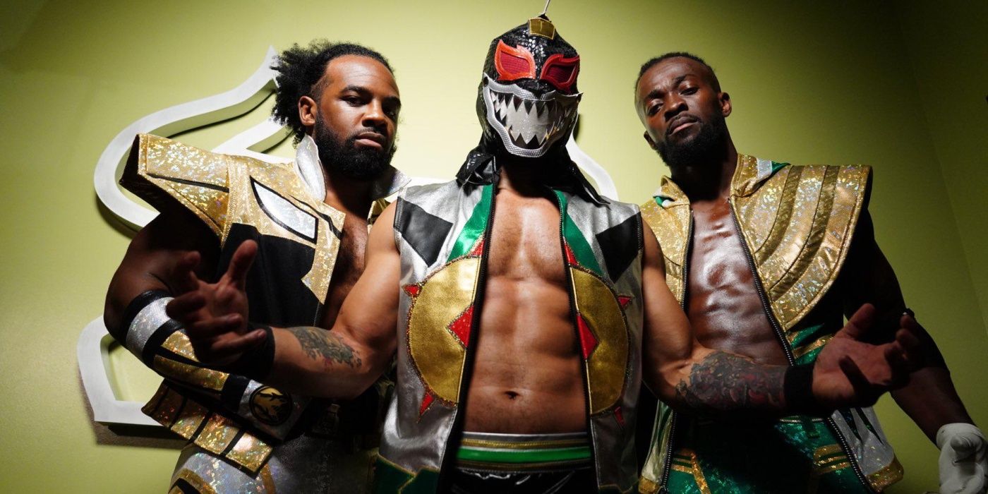 The New Day And Lince Dorado Power Rangers Cropped