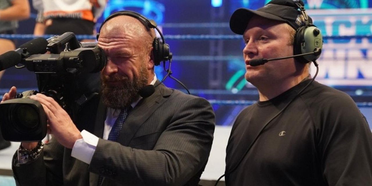 Triple H as a cameraman Cropped