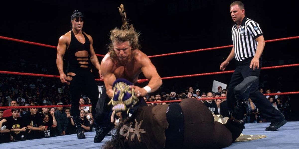 Triple H v Mankind King of the Ring 1997 Cropped