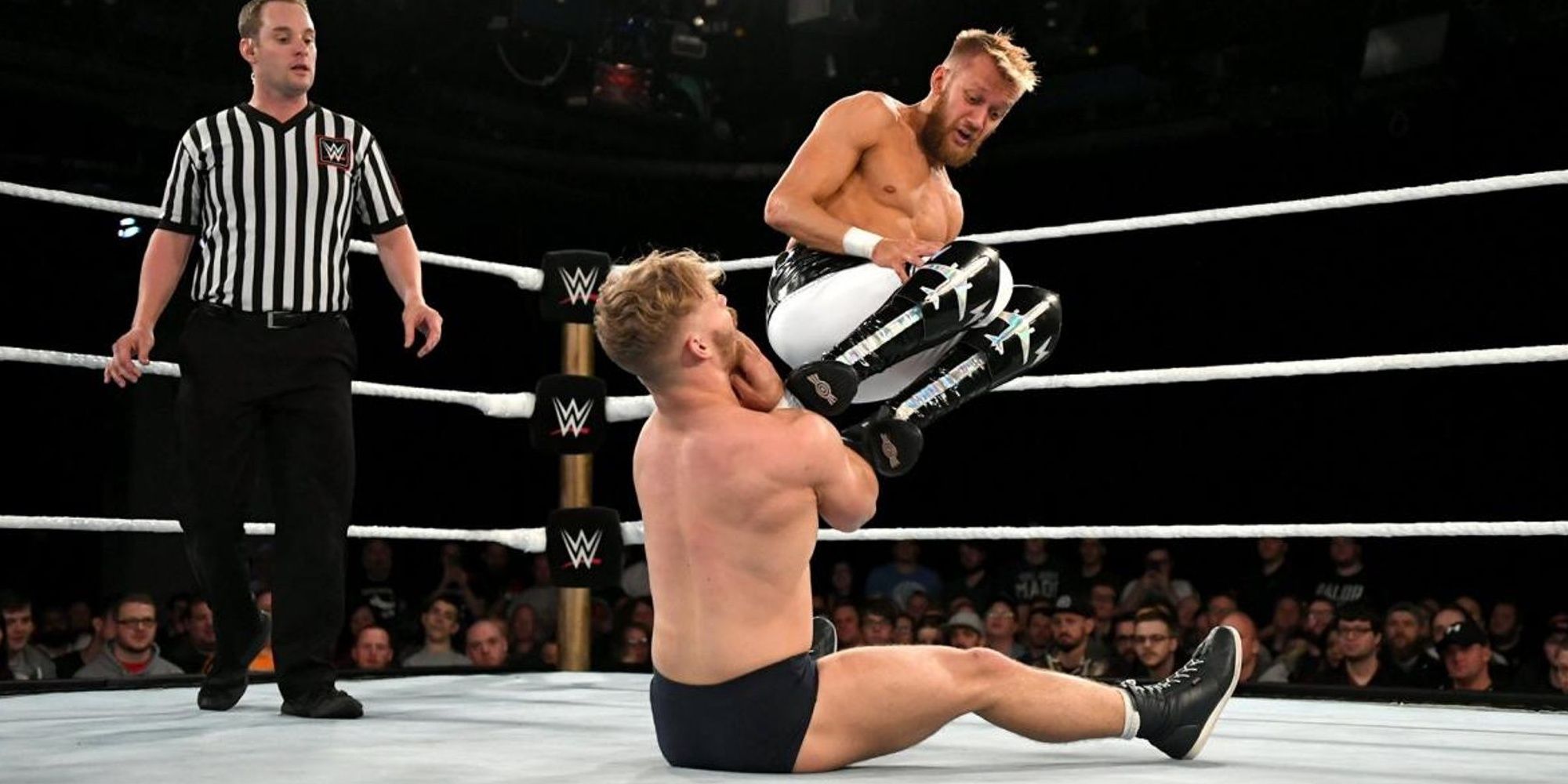 Tyler Bate wrestling Mark Andrews Cropped