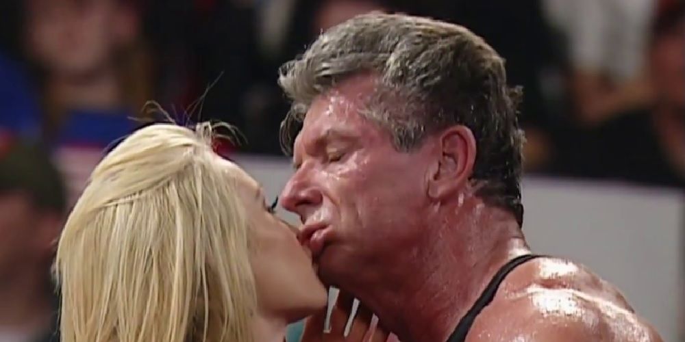 Vince McMahon Kisses Sable