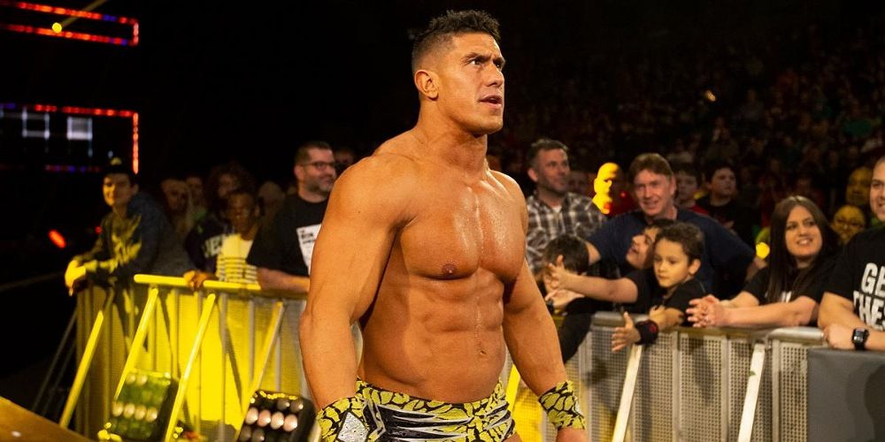 EC3 walking down to the ring.