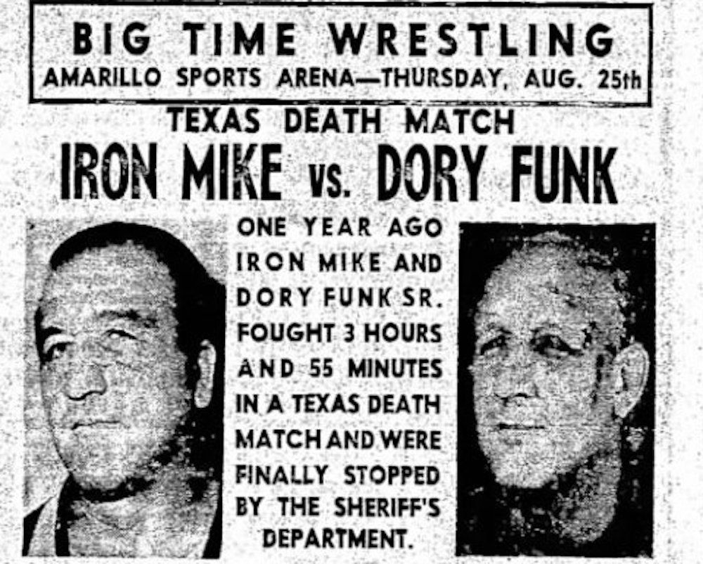 Iron Mike DiBiase vs. Dory Funk in a Texas Deathmatch