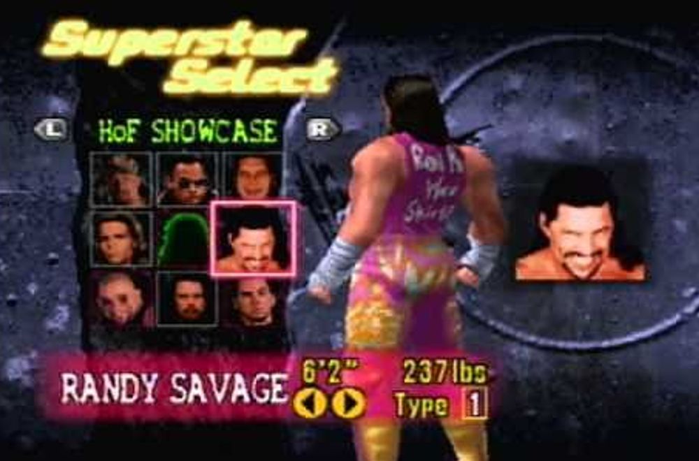 A custom Randy Savage in WWF No Mercy