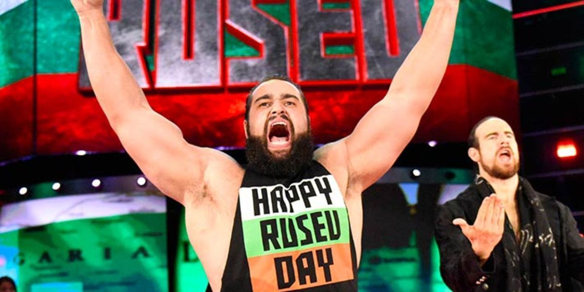 Rusev Day makes their entrance