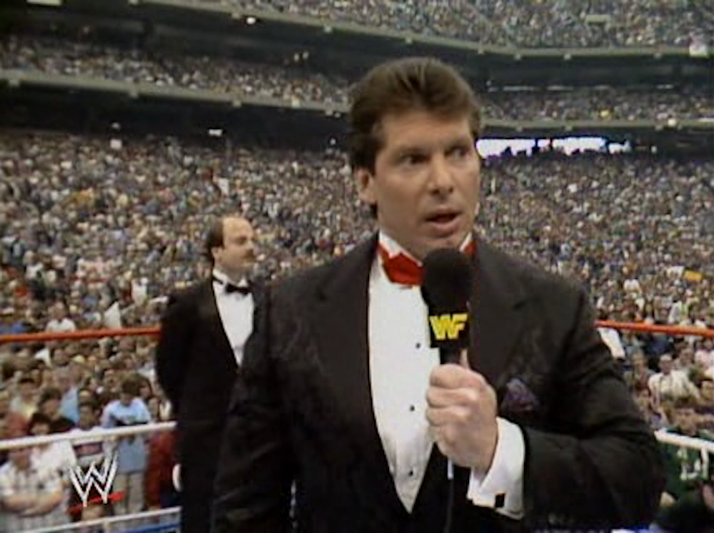 Vince McMahon at WrestleMania 3