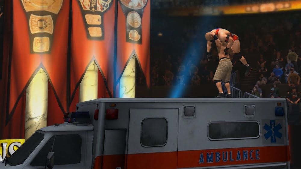 Ambulance match in WWE 2K15