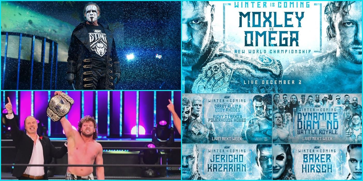 AEW Winter Is Coming Poster Sting Debut Omega Win