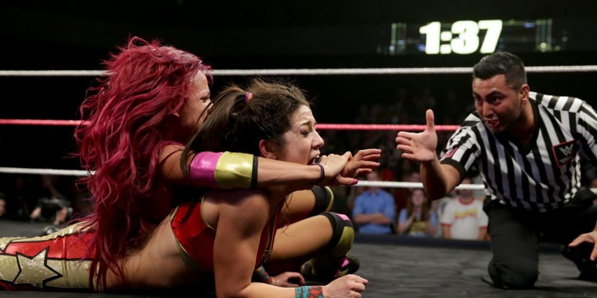 Bayley v Sasha Banks NXT Takeover Respect Cropped