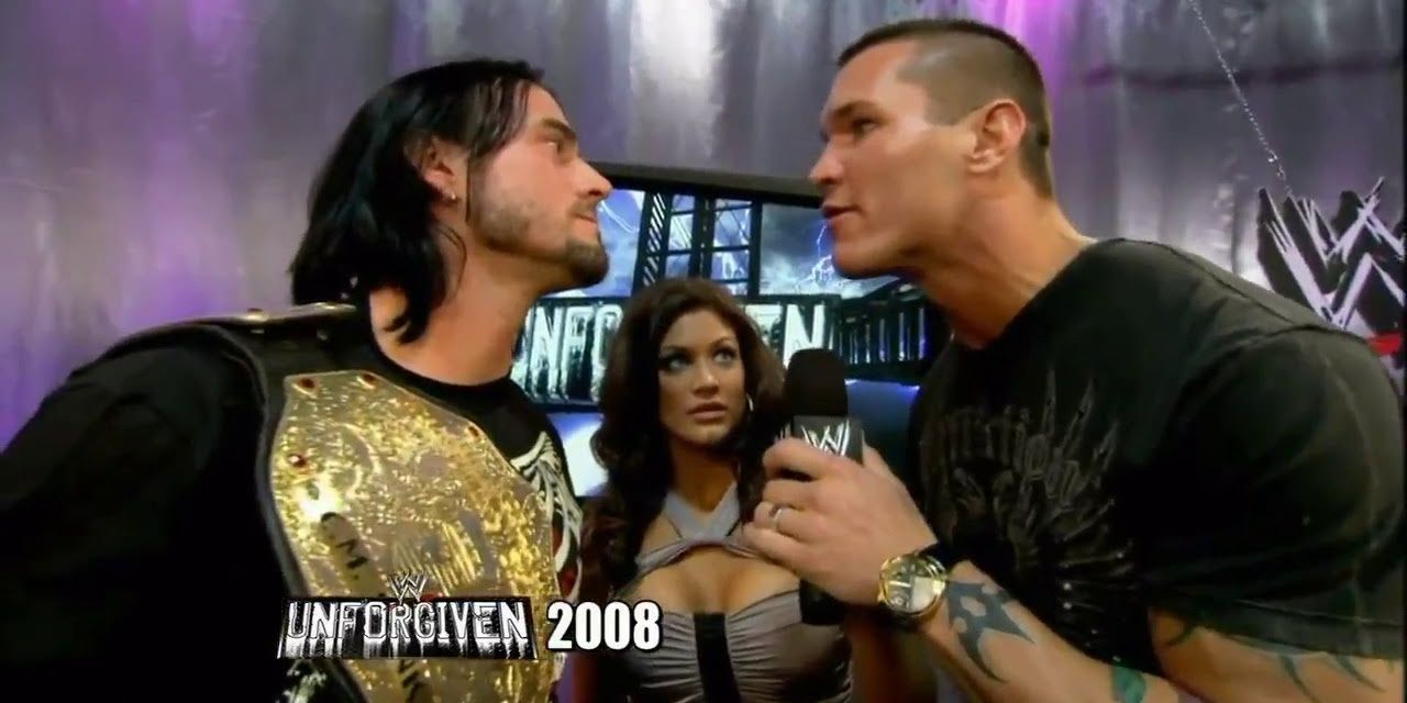 CM Punk and Randy Orton argue at Unforgiven Cropped