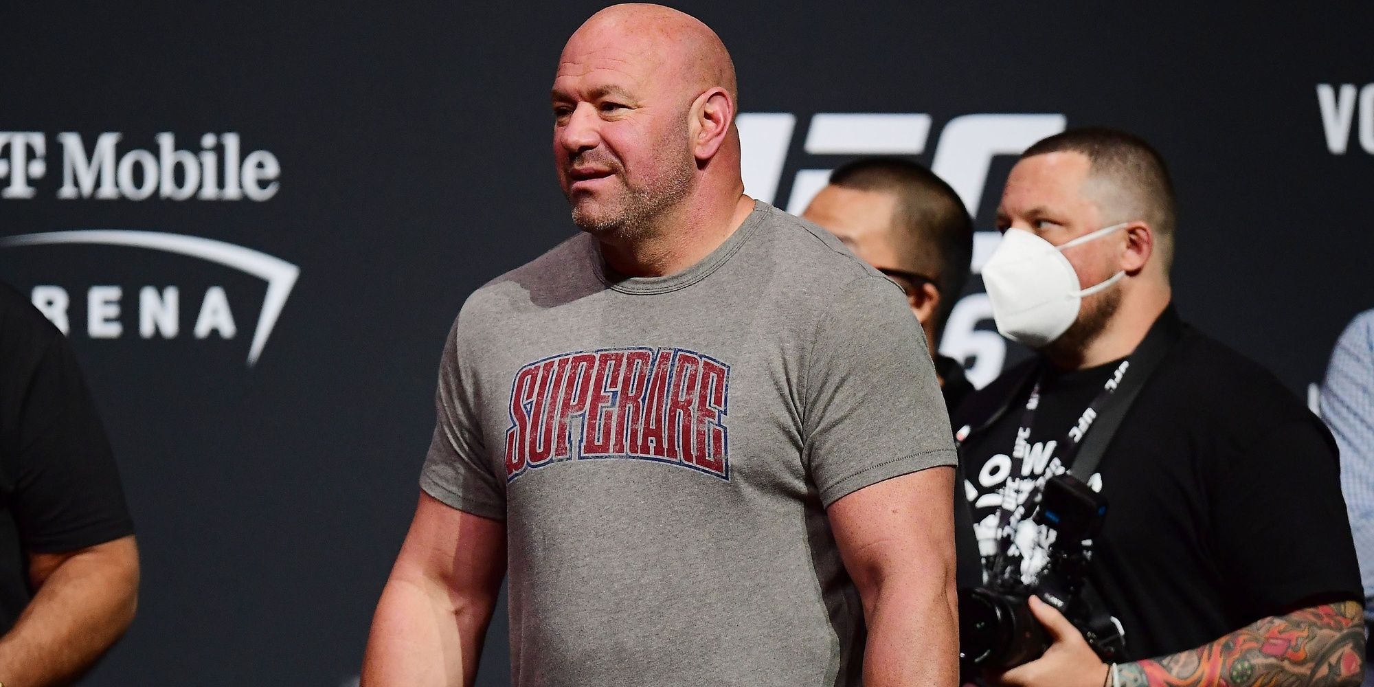 Dana White at the UFC 266 Weigh-Ins Cropped