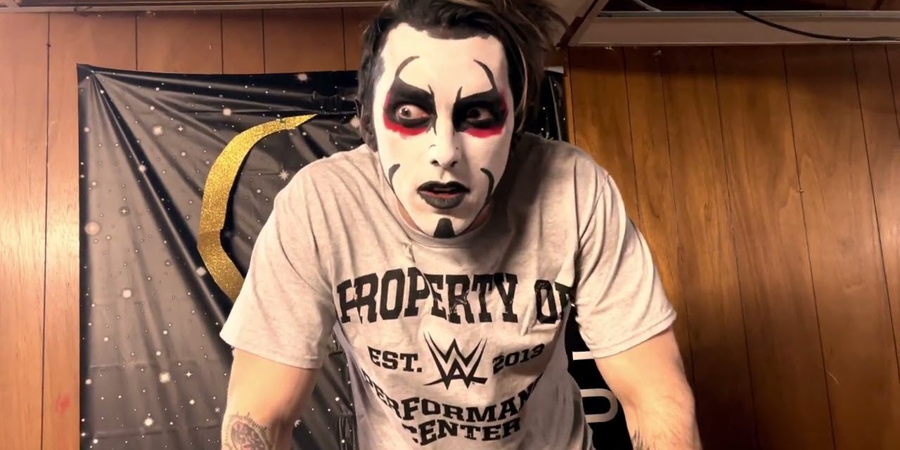 Danhausen with a WWE signing shirt on Cropped