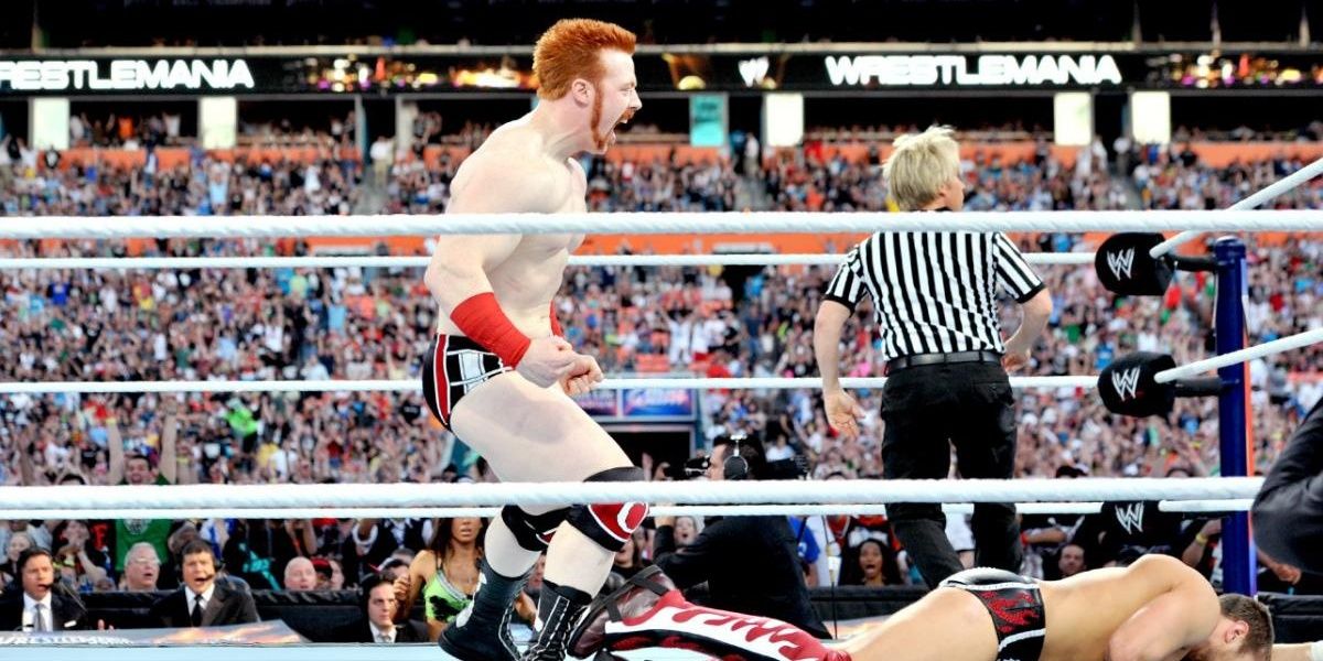 Daniel Bryan v Sheamus WrestleMania 28 Cropped