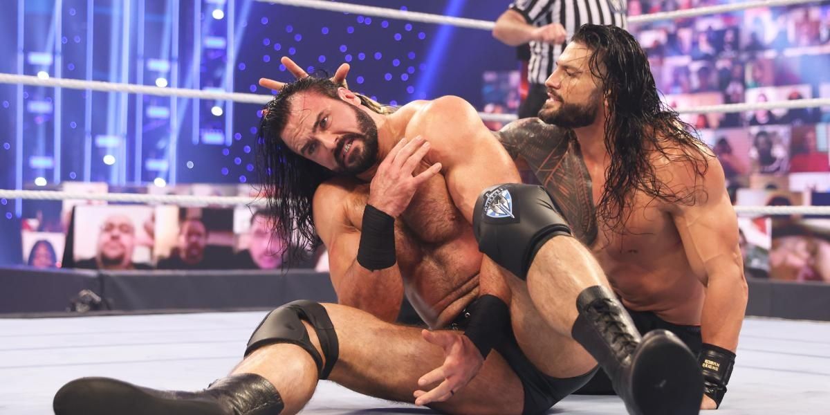Drew McIntyre v Roman Reigns Survivor Series 2020 Cropped
