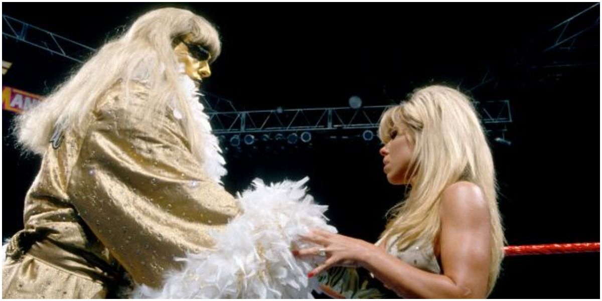 Goldust and Marlena in ring