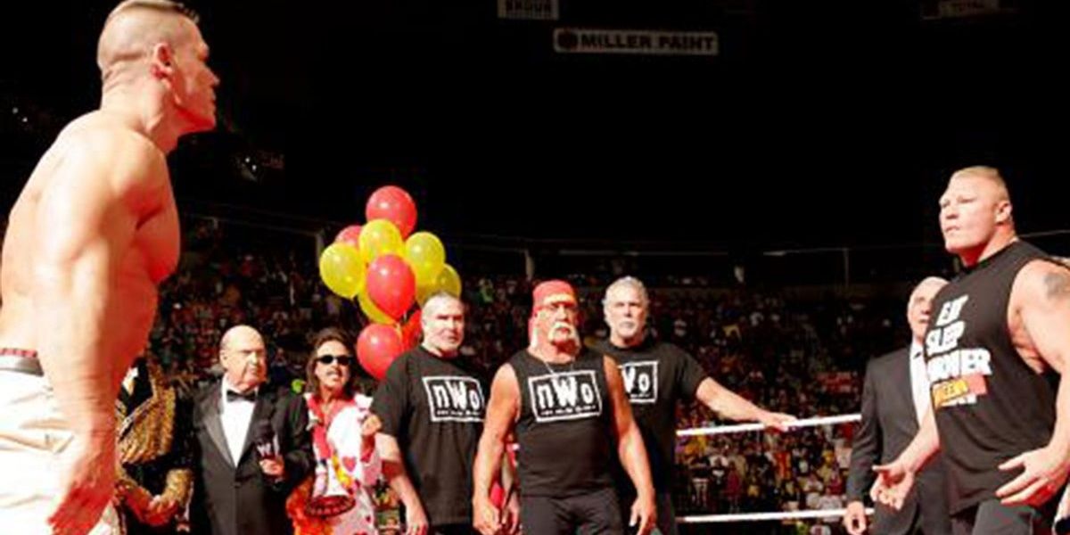 Hulk Hogan's birthday party segment on Raw Cropped