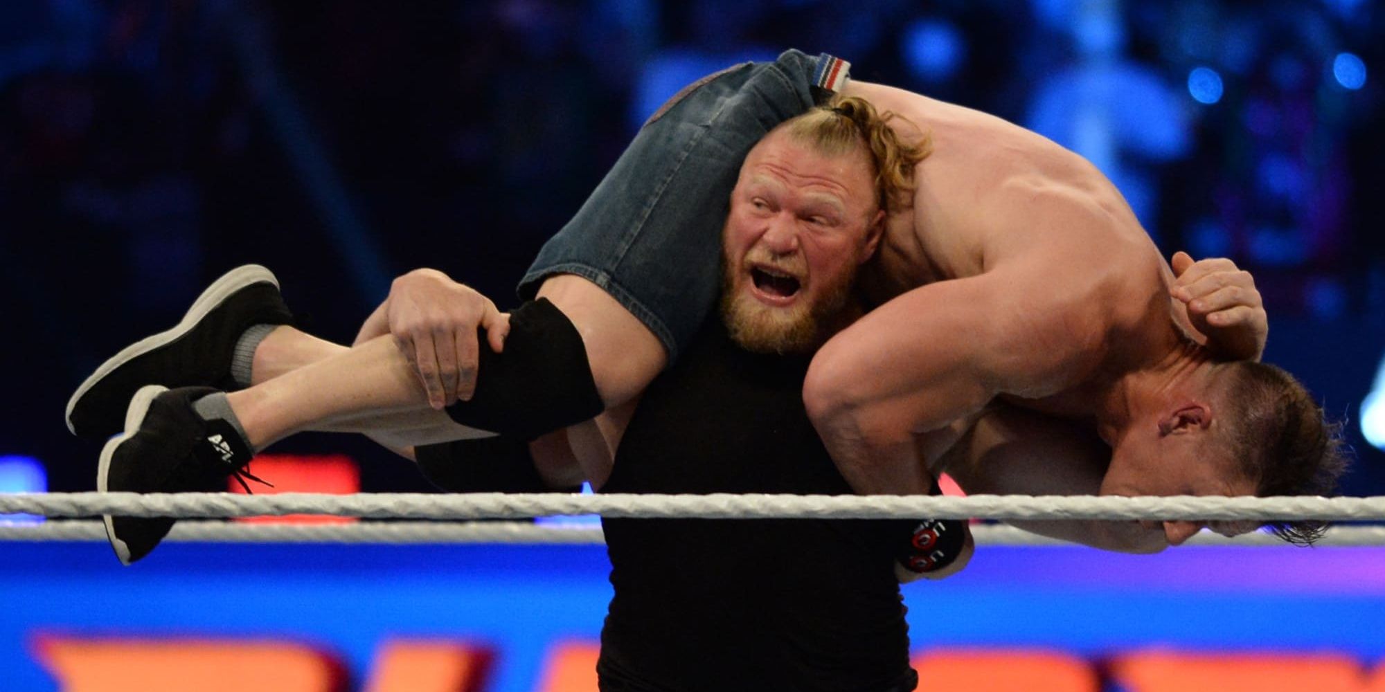 John Cena attacked by Brock Lesnar Cropped